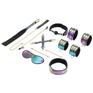 Vivid Niji Glossy Rainbow Bondage Sæt med 8 dele