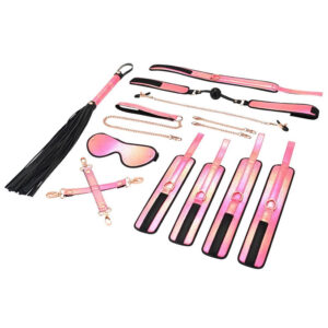Vivid Sakura Glossy Pink Bondage Sæt med 8 dele