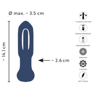Anos Fjernbetjent Flicking Tongue Anal Plug