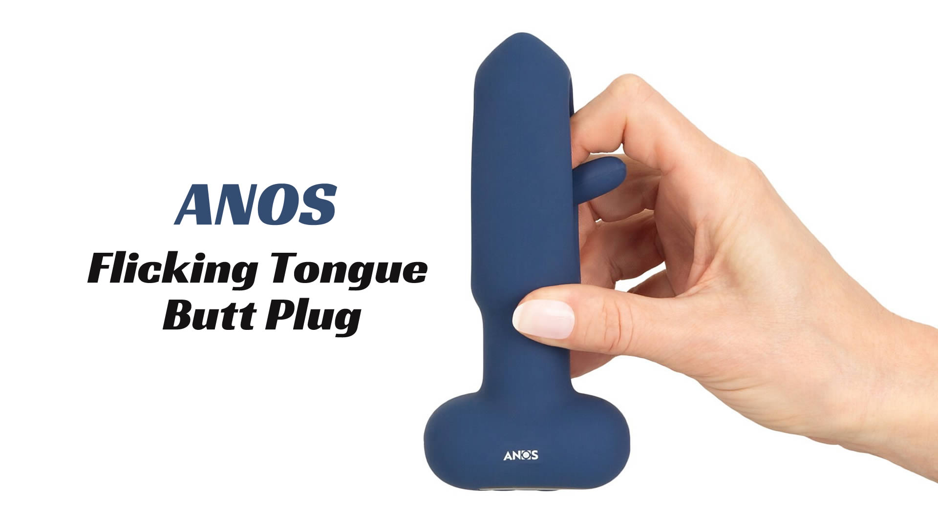 Anos Fjernbetjent Flicking Tongue Anal Plug