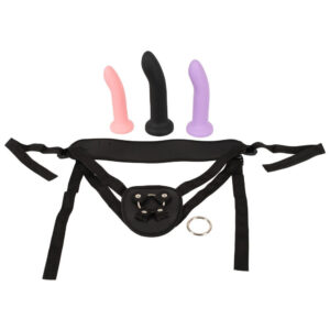 Your Strap-On Collection 4-delt Sæt med 3 Dildoer og Harness
