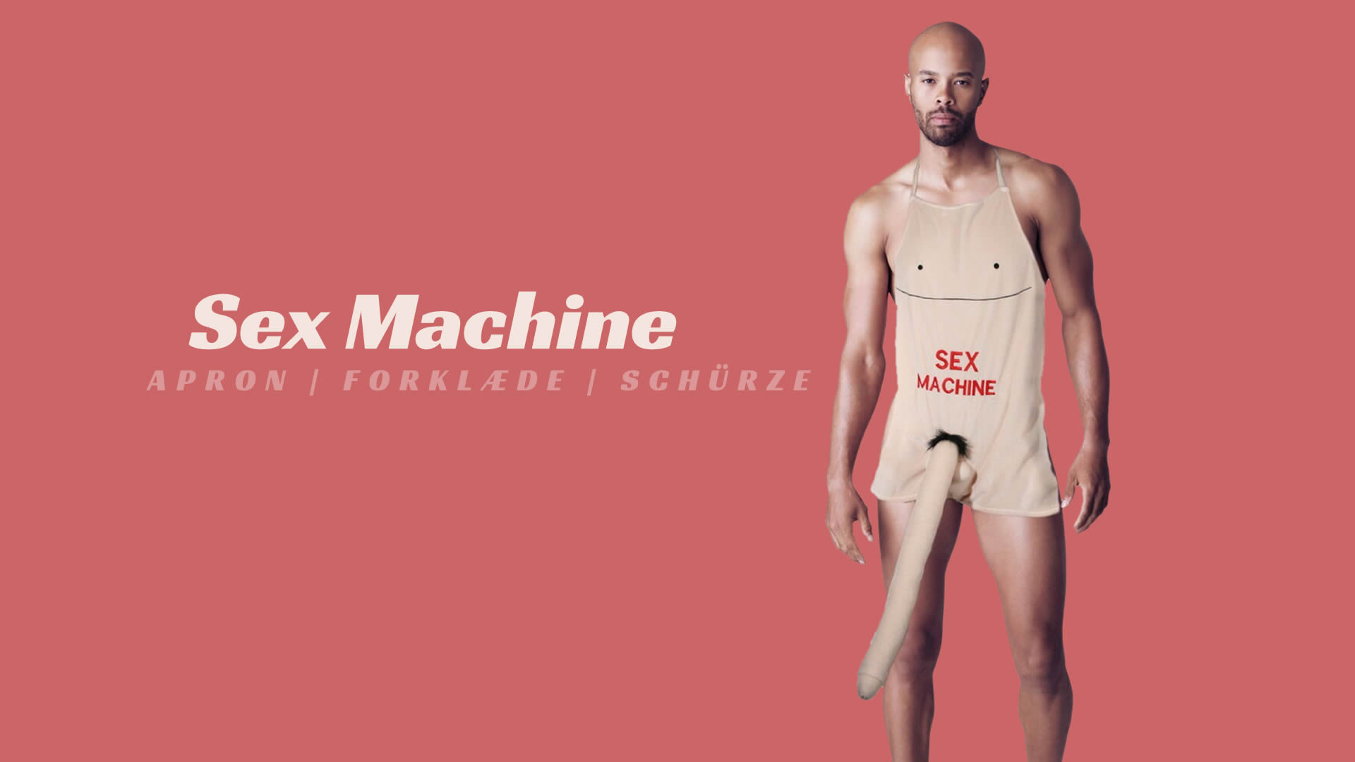 Forklæde Med Plys Penis - Sex Machine