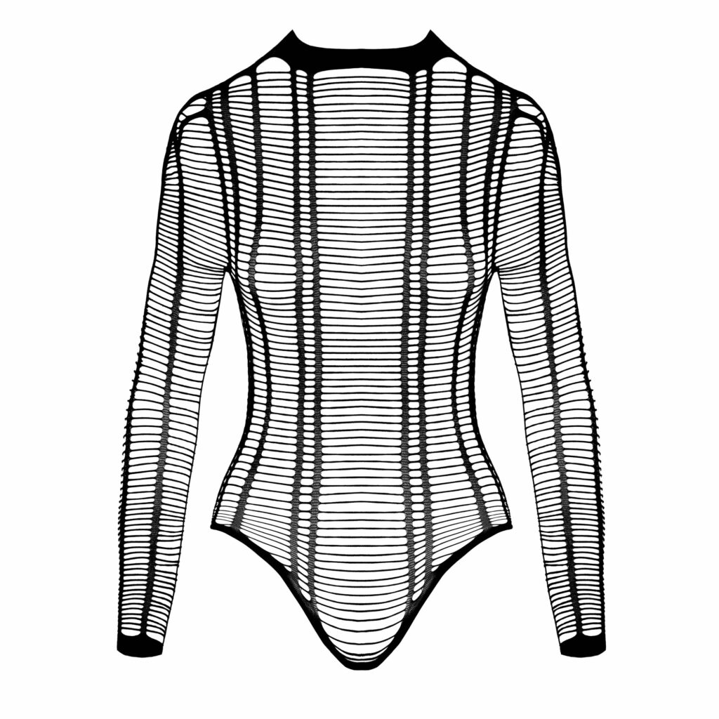 Sømløs Netbody med Stribe Design
