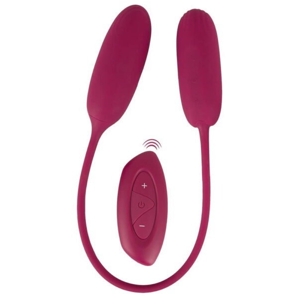 Sweet Smile Shaking & Vibrating Trådløs Duo Vibrator Æg