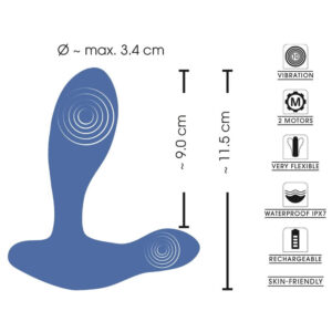 Sweet Smile Flexible Anal Plug med Dual Stimulation