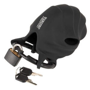 Black Velvets Silikone Cock & Ball Chastity Cage