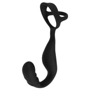 Rebel Penis Ring med Fjernbetjent Prostata Anal Plug