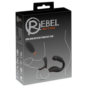 Rebel Penis Ring med Fjernbetjent Prostata Anal Plug