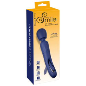 Sweet Smile 2i1 Wand Massagestav med Flicking Tongue