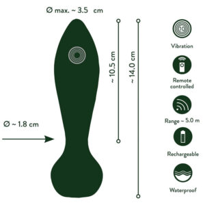 Emerald Love Luxurious Fjernbetjent Anal Plug