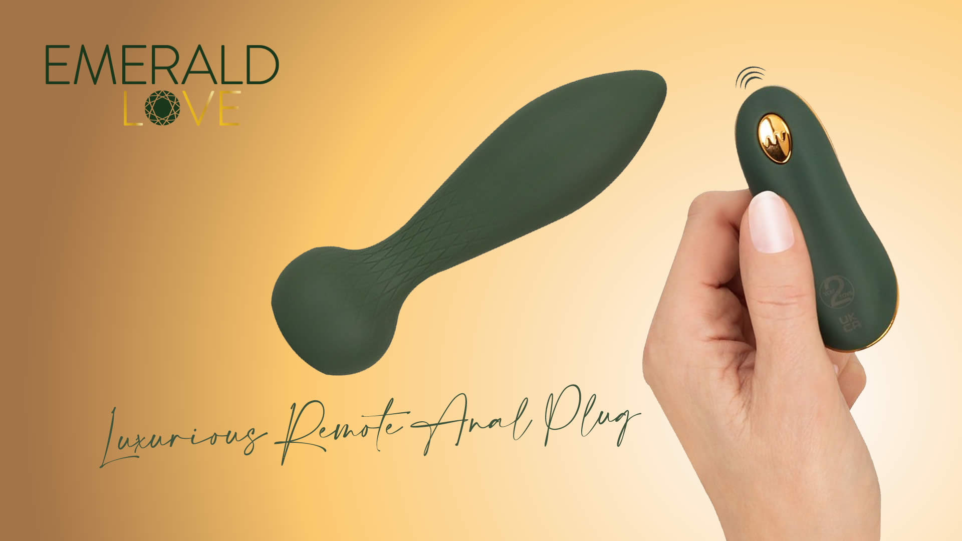 Emerald Love Luxurious Fjernbetjent Anal Plug