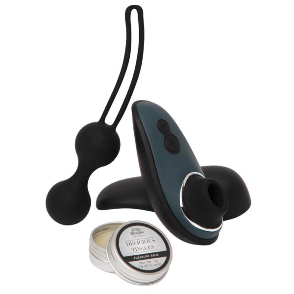 Fifty Shades of Grey Desire Blooms Kit med Womanizer Lufttryksvibrator