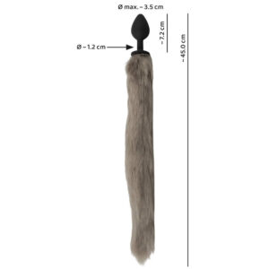 Fluffy Fox Tail Anal Plug med Hale
