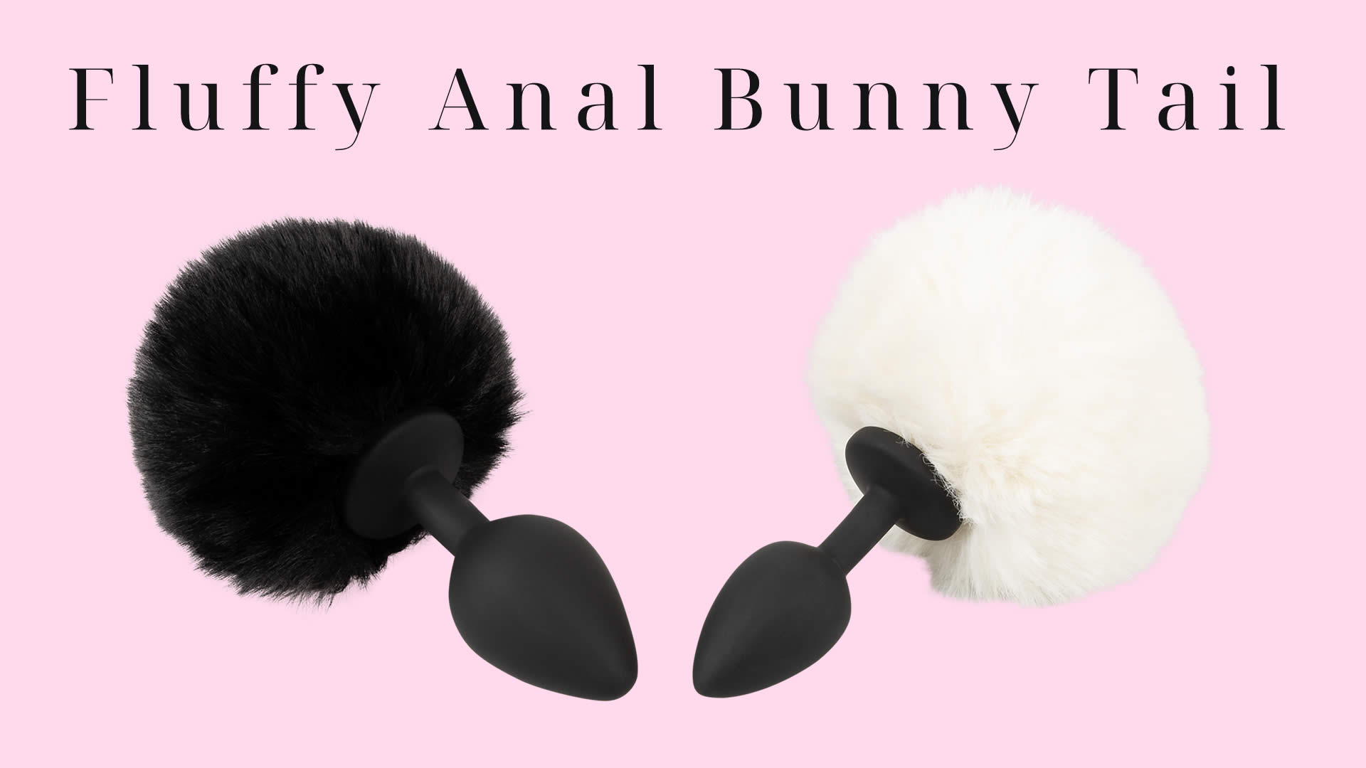 Fluffy Bunny Tail Anal Plug med Pompom