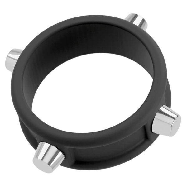 Rebel Mens Gear Cock Ring with Studs Penisring med Nitter