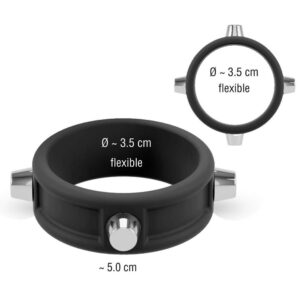 Rebel Mens Gear Cock Ring with Studs Penisring med Nitter