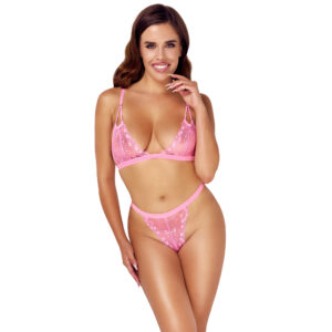 Fantasy Blonde BH og G-Streng i Pink