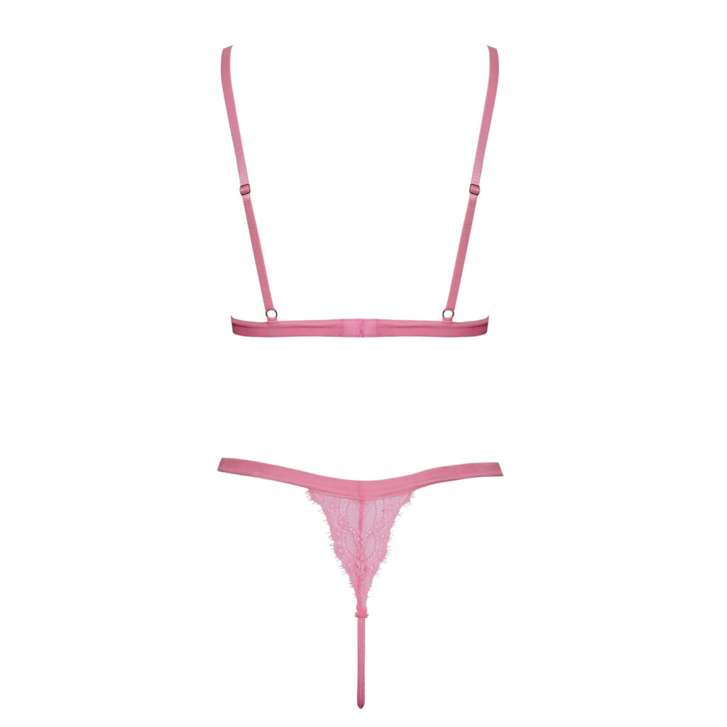 Fantasy Blonde BH og G-Streng i Pink