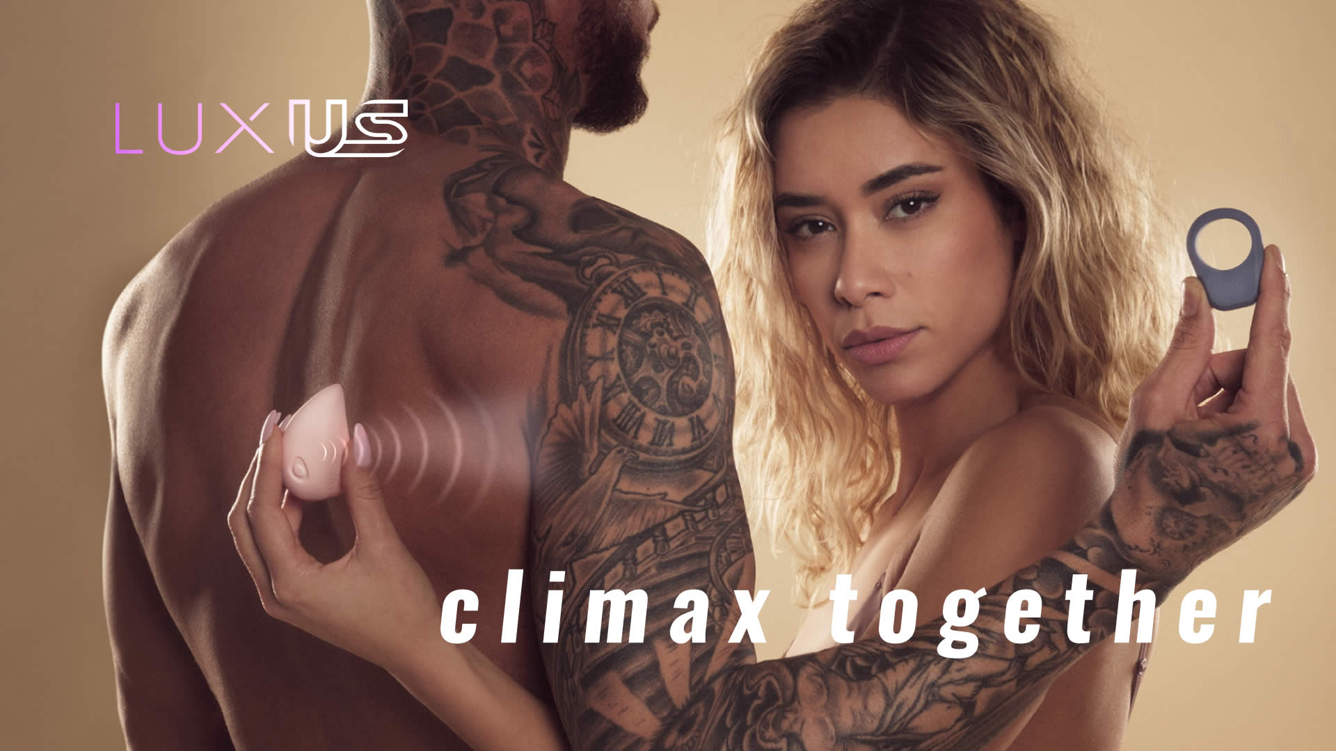 Luxus Climax Together Parvibrator Sæt med App Styring