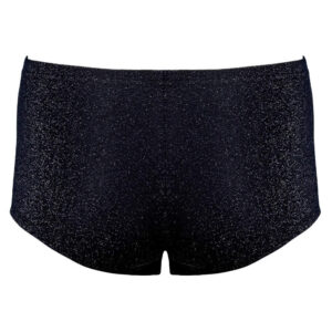 Herre Boxer Tights i Sort og Sølvskinnende Lurex Look