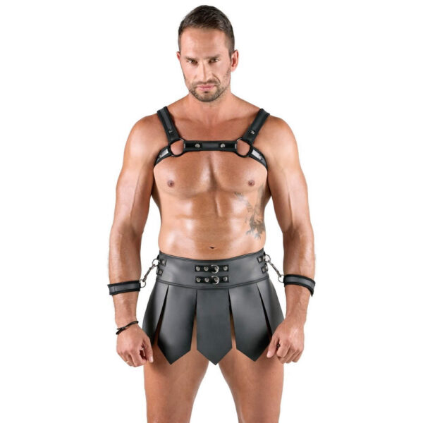 Gladiator Nederdel og Bryst Harness i Kostume Sæt