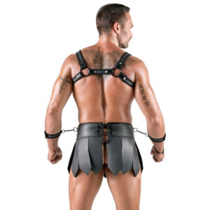 Gladiator Nederdel og Bryst Harness i Kostume Sæt