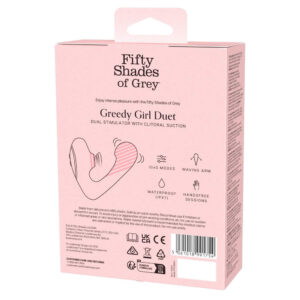 Fifty Shades Greedy Girl Duet Lufttryksvibrator