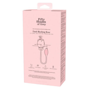 Fifty Shades Dark Blushing Rose Lufttryksvibrator og Vibrator Æg