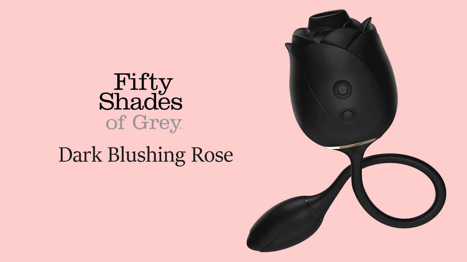 Fifty Shades Dark Blushing Rose Lufttryksvibrator og Vibrator Æg
