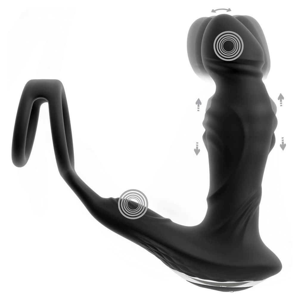 Rebel Mens Gear Fjernbetjent Prostata Vibrator Plug med Nikke-Funktion