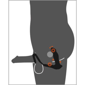 Rebel Mens Gear Fjernbetjent Prostata Vibrator Plug med Nikke-Funktion