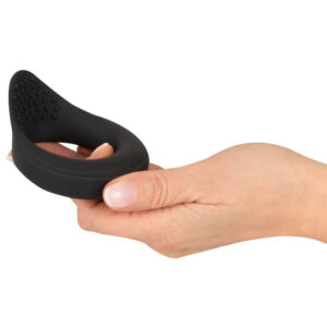 Rebel Mens Gear Testikel og Penisring med Vibrator