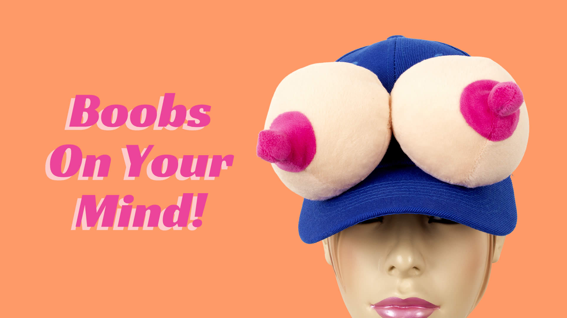 Kasket med Bryster i Plys