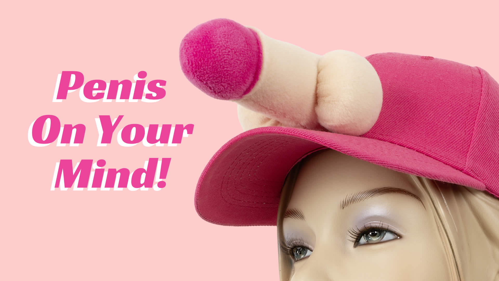 Kasket med Penis i Plys