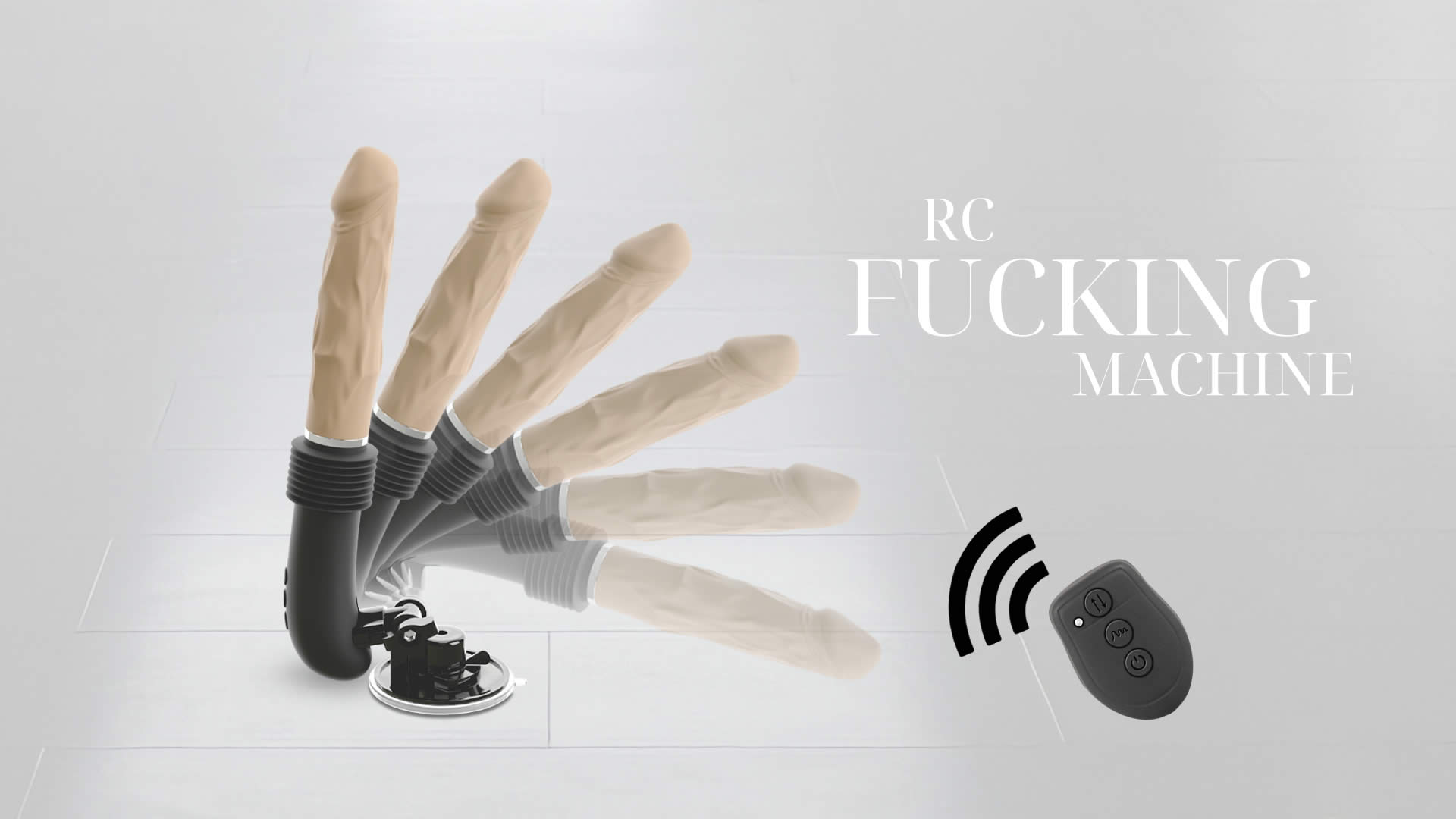 Sexmaskine RC Fucking Machine Trådløs Vibrator med Stødefunktion