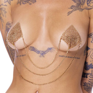 Nipple Sticker Square Guld Smykke