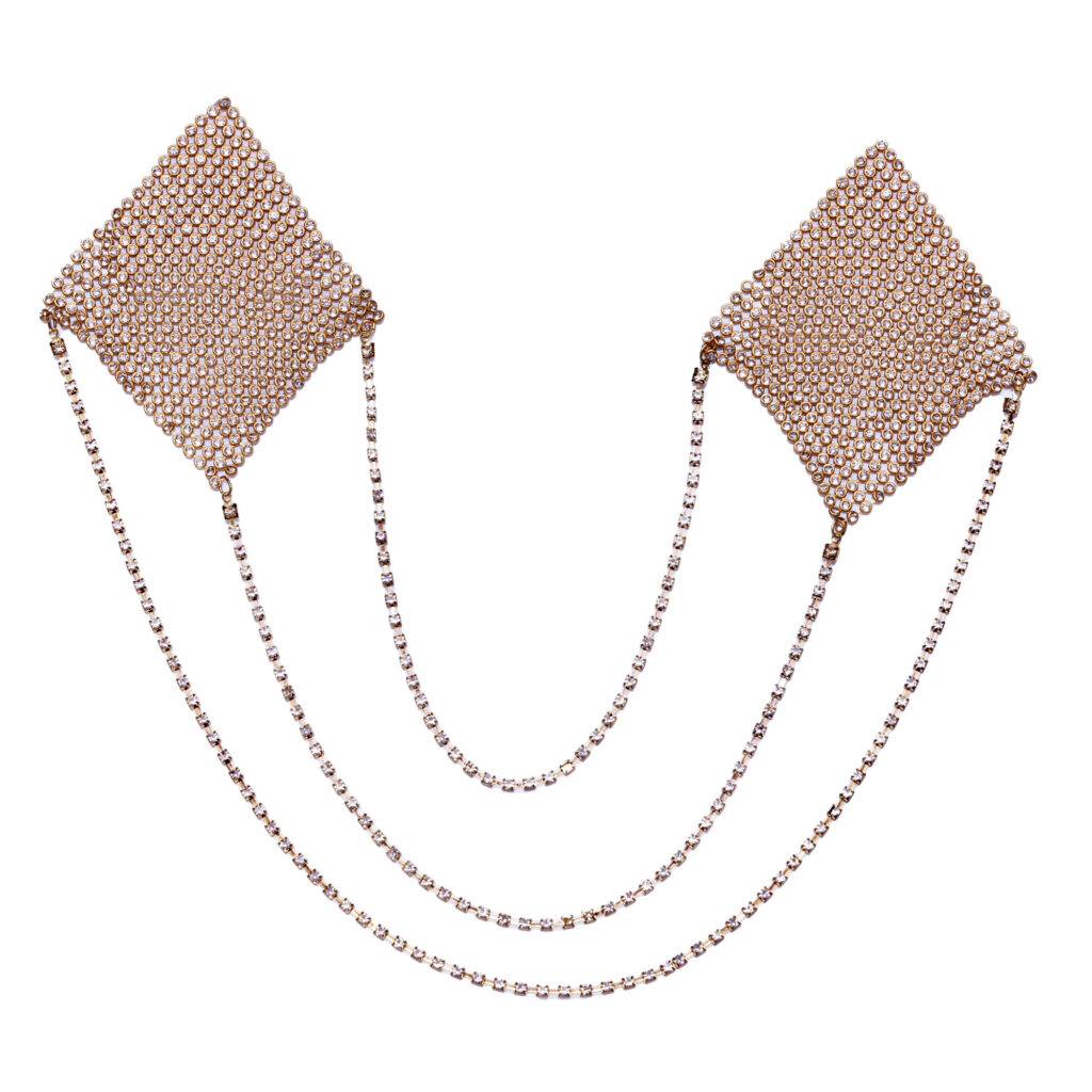 Nipple Sticker Square Guld Smykke