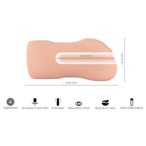 Realistixxx RealMasturbator Med Vibrator og Suge Effekt