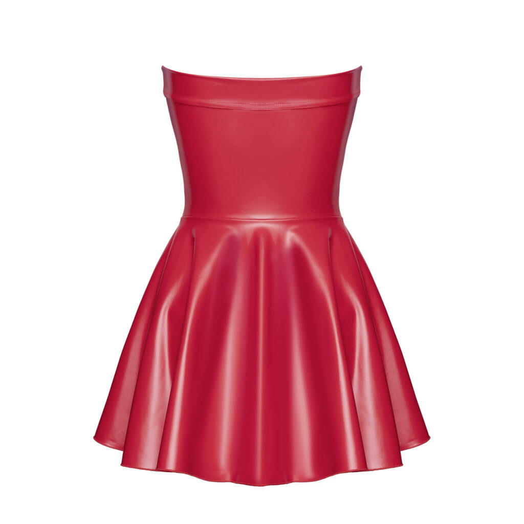 Noir Wetlook Kjole i Rød