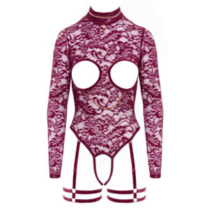 Blonde Body med Åben Bund og Barm i Bordeaux