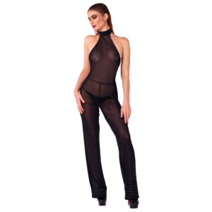 Noir Jumpsuit i Transparent med Glitter