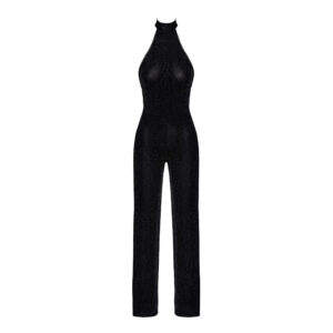Noir Jumpsuit i Transparent med Glitter
