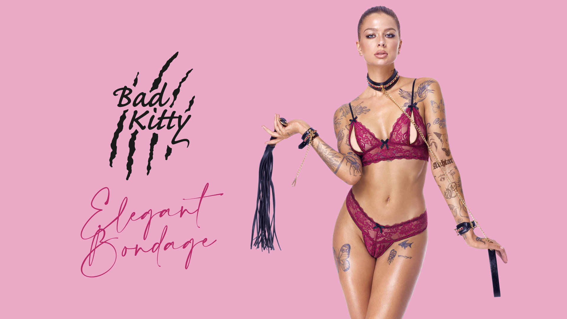Bad Kitty Bondage Sæt med Rød og Guld