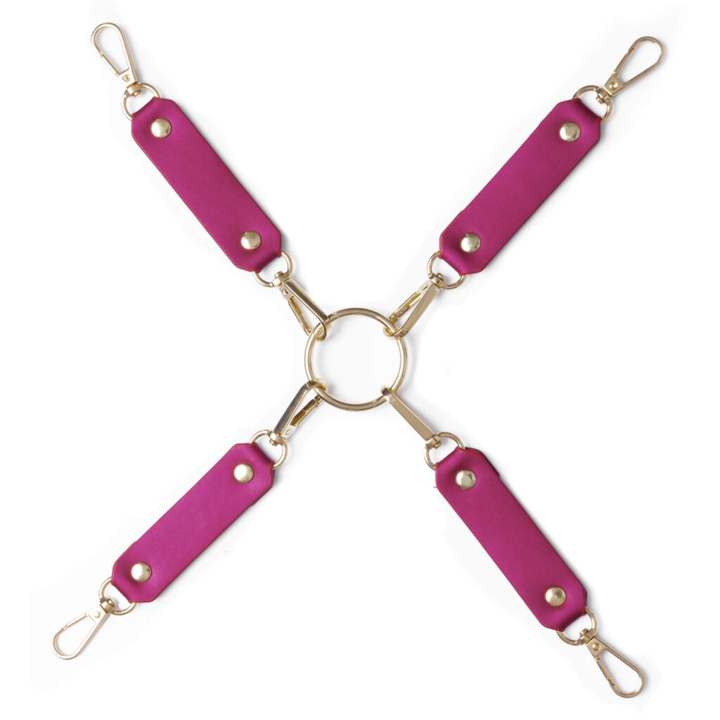 Bad Kitty Rødt Bondage Sæt med Guld Detaljer