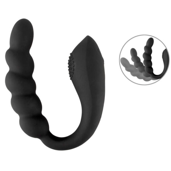 Black Velvets Bendable dual stimulator Anal og Lay-On Vibrator