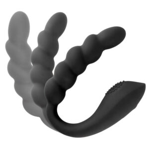 Black Velvets Bendable dual stimulator Anal og Lay-On Vibrator