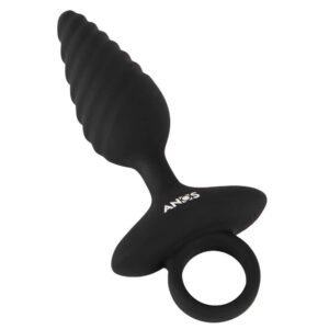 Anos Flexible Anal Plug Twisted Design med Vibrator