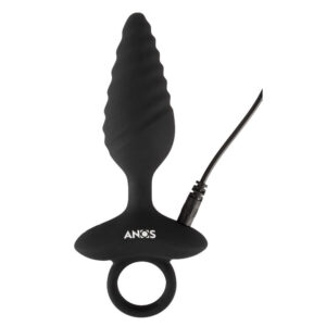 Anos Flexible Anal Plug Twisted Design med Vibrator