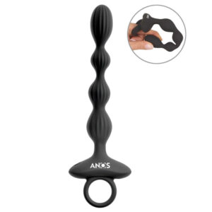 Anos Fleksibel Anal Beads med Jumping Vibrationer