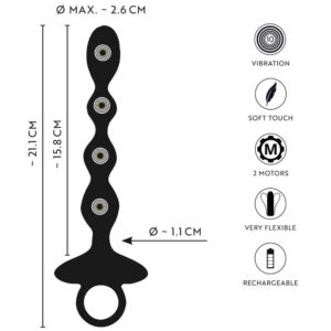 Anos Fleksibel Anal Beads med Jumping Vibrationer